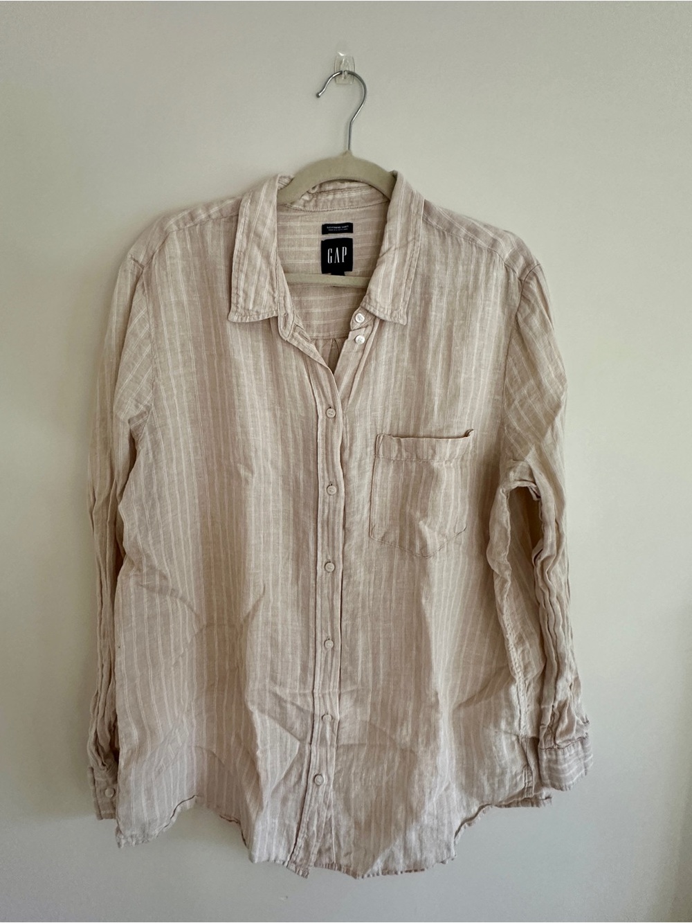 GAP 100% Linen Boyfriend Shirt